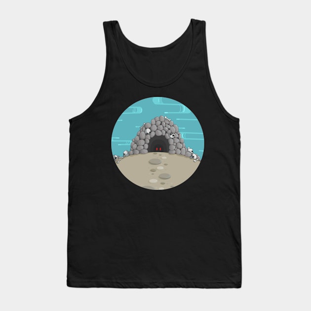 Skull Cave Tank Top by Chrononimbus